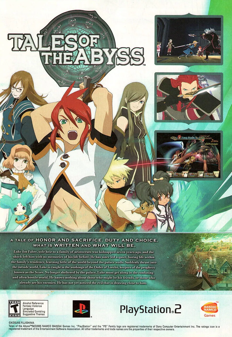Anuncio de revista gringa de Tales of the Abyss