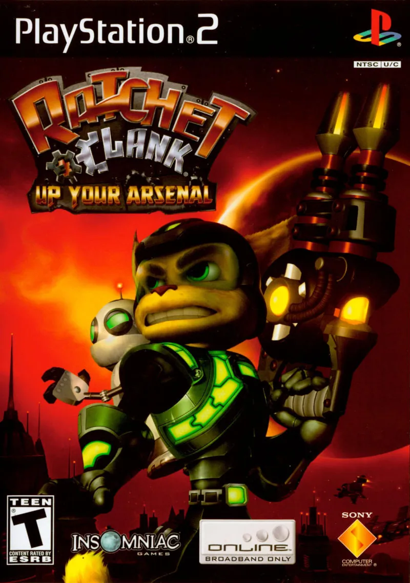 Portada americana de Ratchet & Clank: Up Your Arsenal
