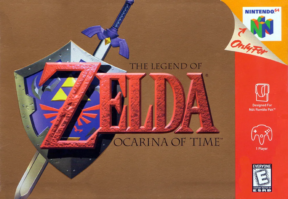 Portada americana de The Legend of Zelda: Ocarina of Time