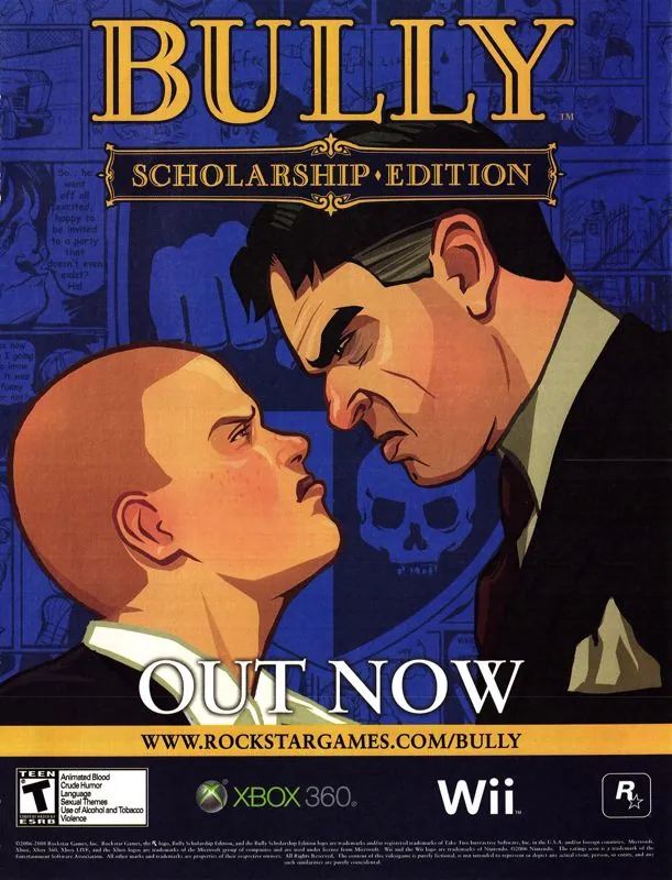 Anuncio de gringo de Bully para 360 y Wii