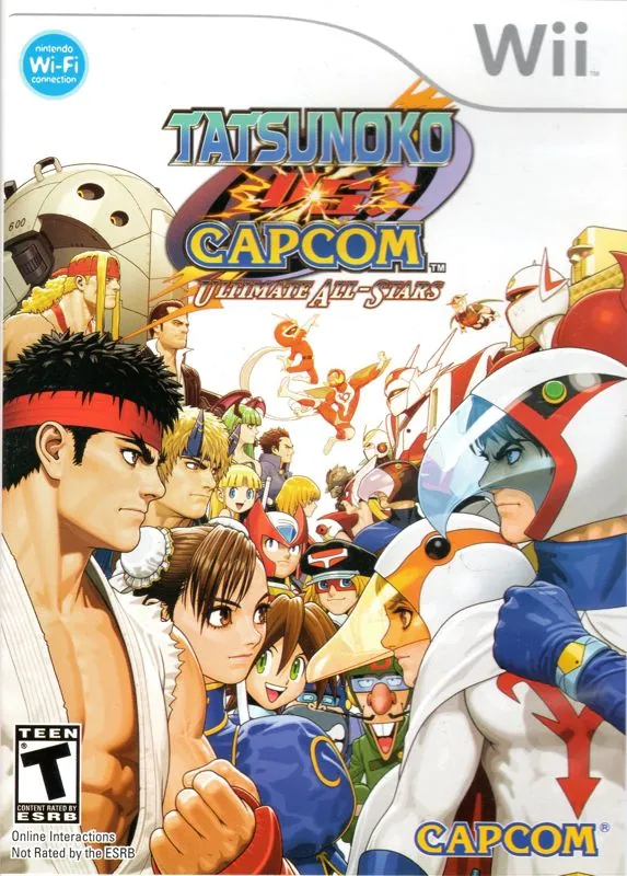 Portada americana de Tatsunoko vs Capcom: Ultimate All-Stars