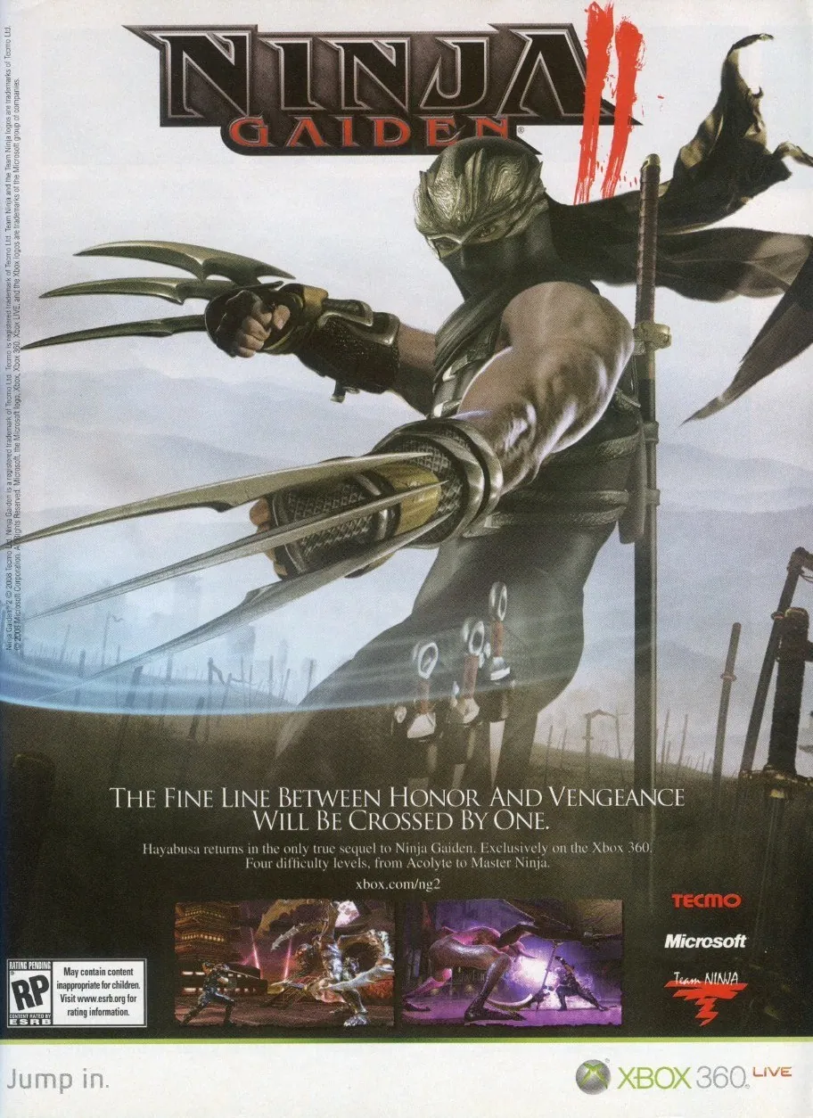 Anuncio de revista estadounidense del prototipo de hack'n'slash