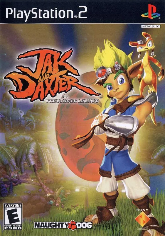 Portada americana de Jak and Daxter: The Precursor Legacy