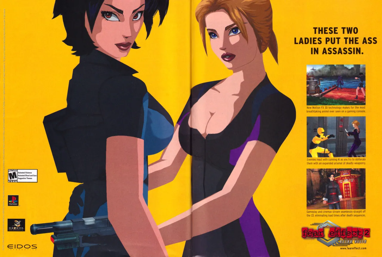Anuncio de revista gringa de Fear Effect 2: Retro Helix