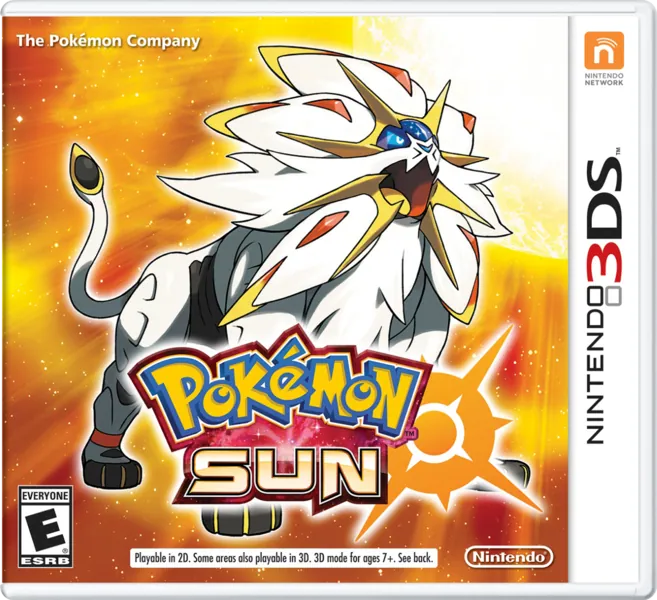 Pokémon Sun con Solgaleo en portada
