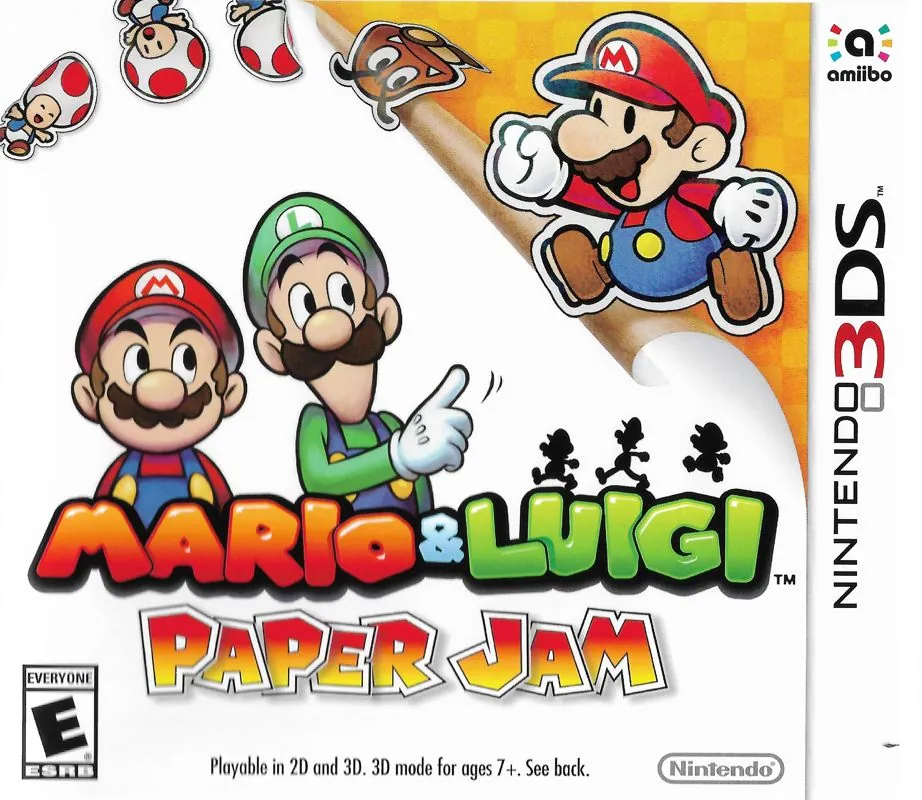 Portada nipona de Mario & Luigi: Paper Jam