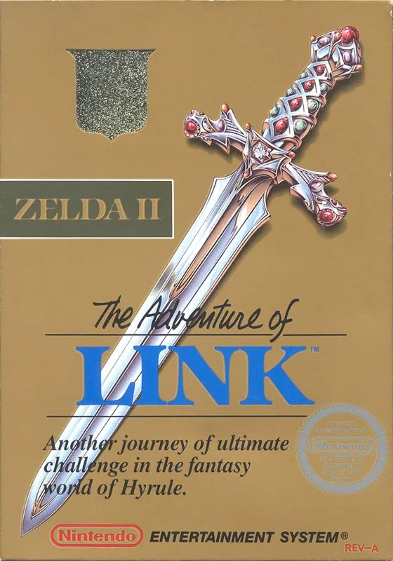 Portada americana de Zelda II: The Adventure of Link
