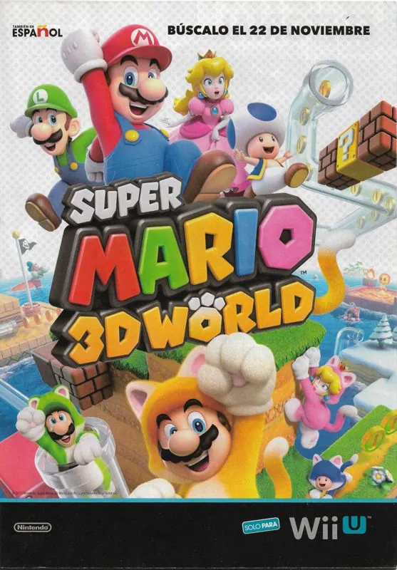 Anuncio de la revista Club Nintendo de Super Mario 3D World