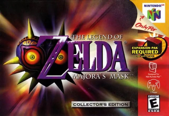 Portada americana de The Legend of Zelda: Majora's Mask