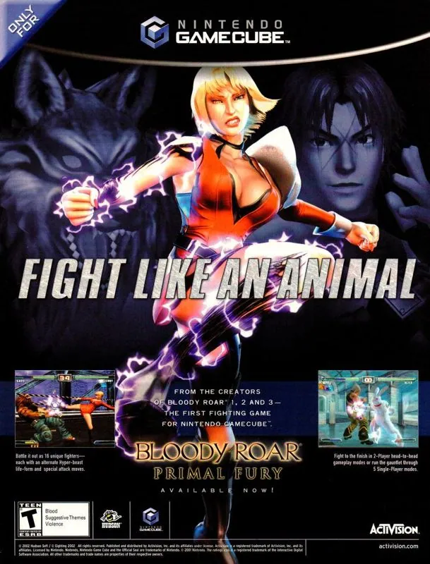 Anuncio de revista gringa de Bloody Roar: Primal Fury