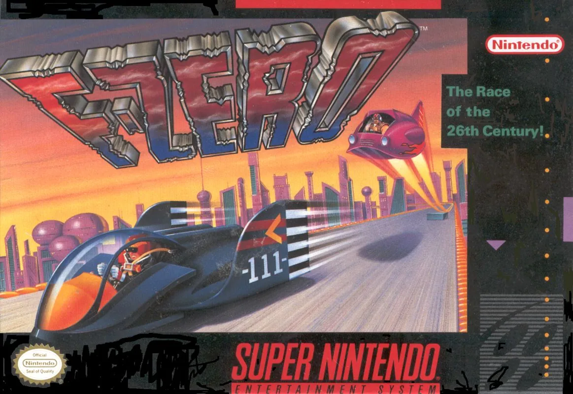 Portada americana del juego más rápido de SNES