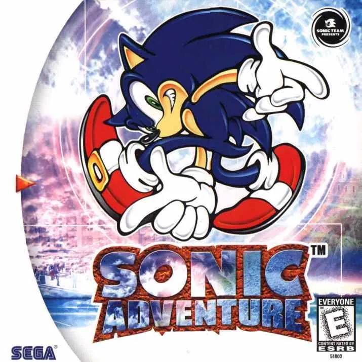 Portada americana de Sonic Adventure