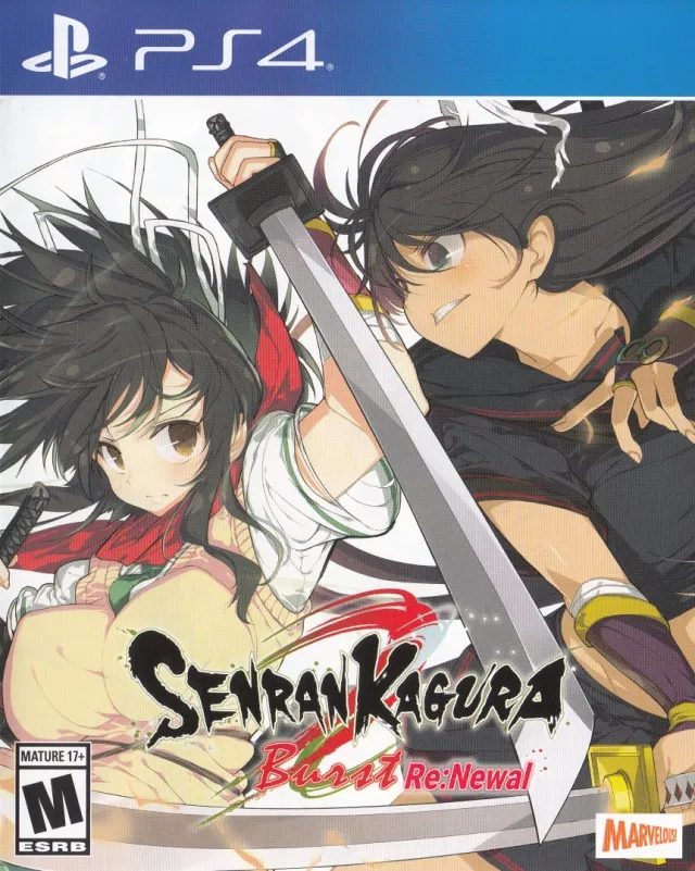 Portada americana de Senran Kagura Burst Re:Newal