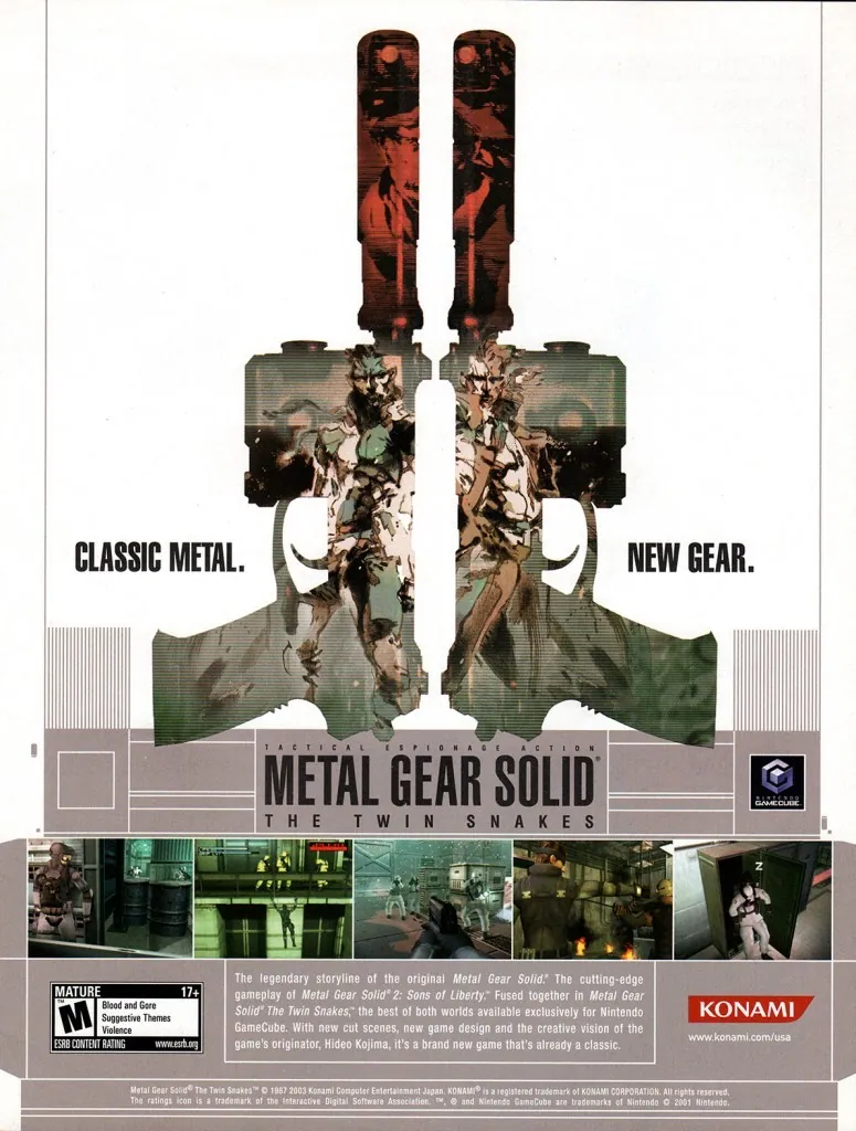 Portada nipona de Metal Gear Solid: The Twin Snakes