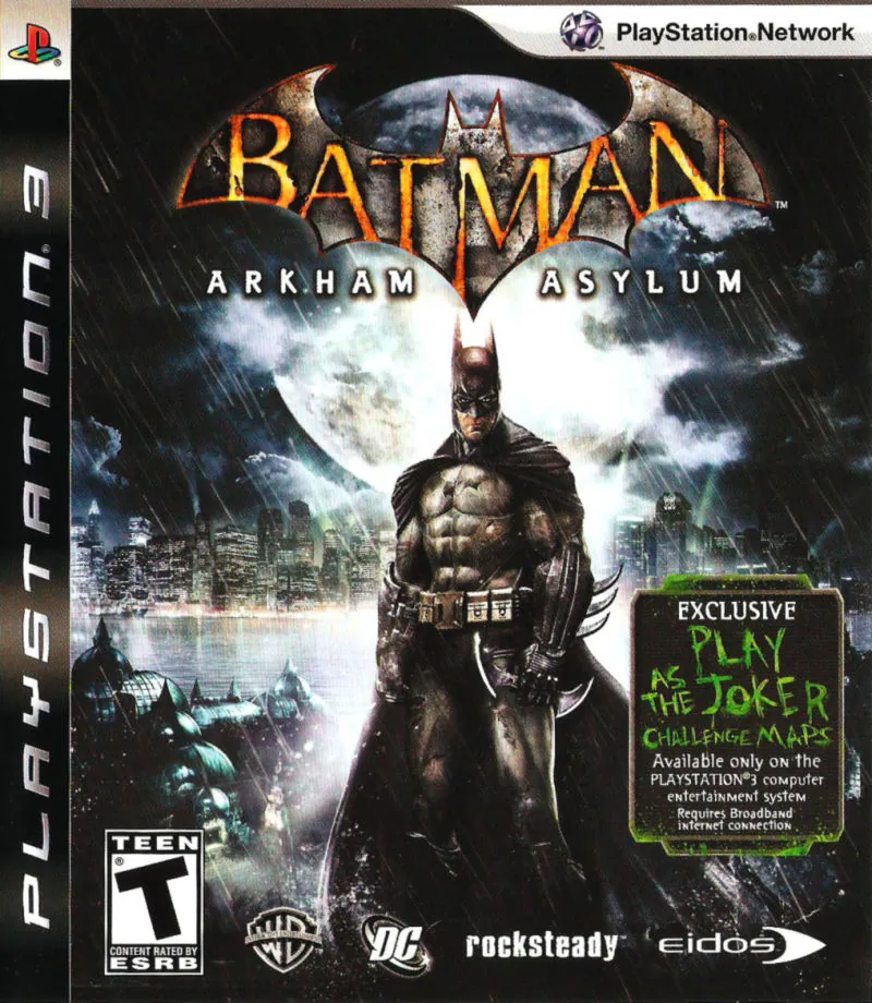 Carátula del 1er Batman Arkham para PS3