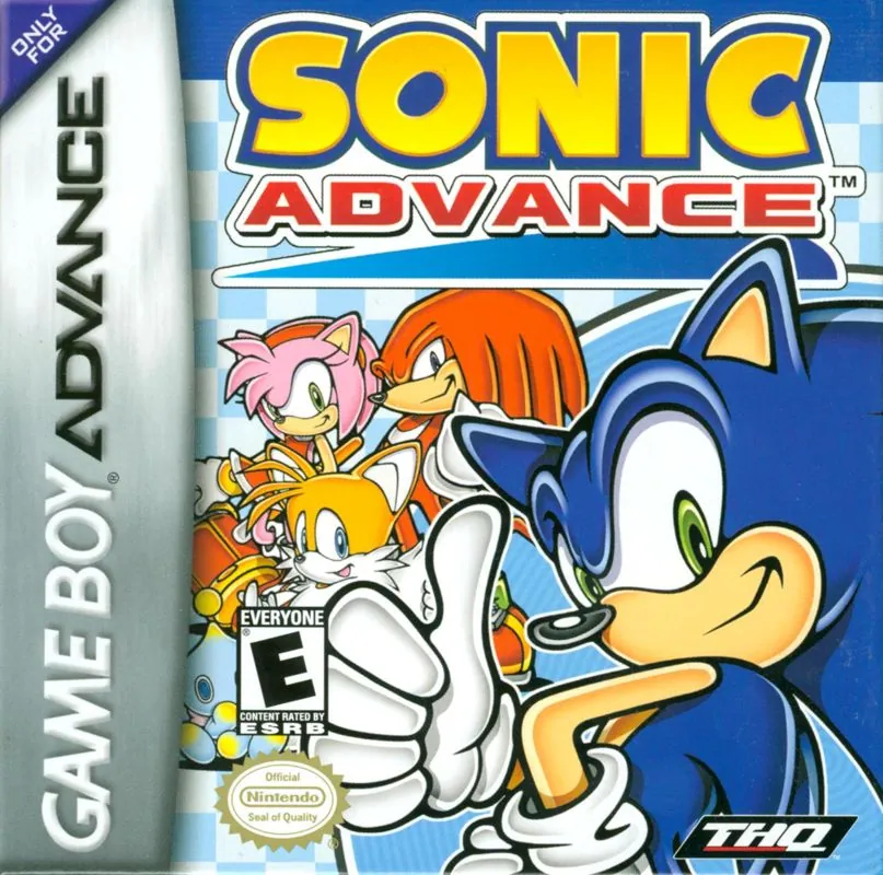 Portada americana de Sonic Advance