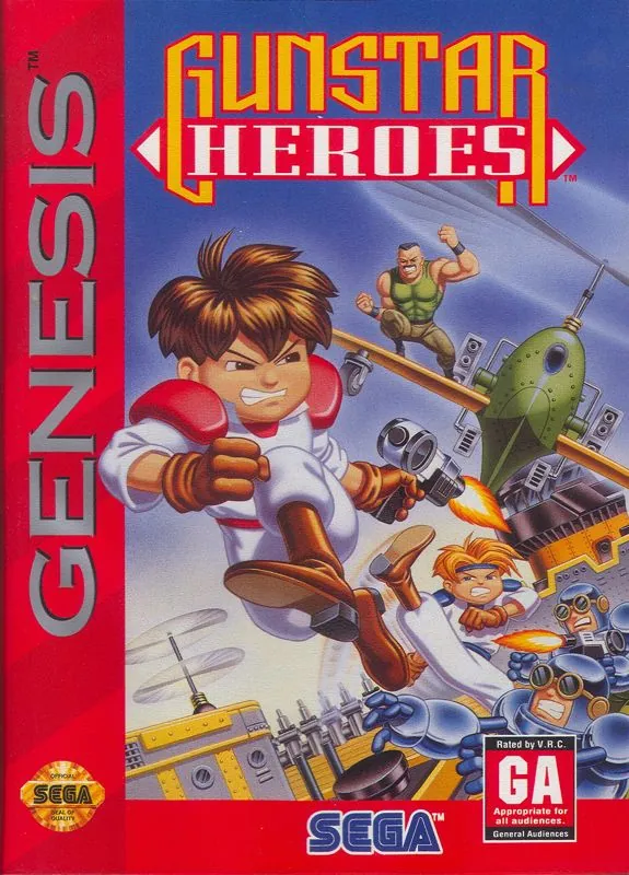 Portada americana de Gunstar Heroes