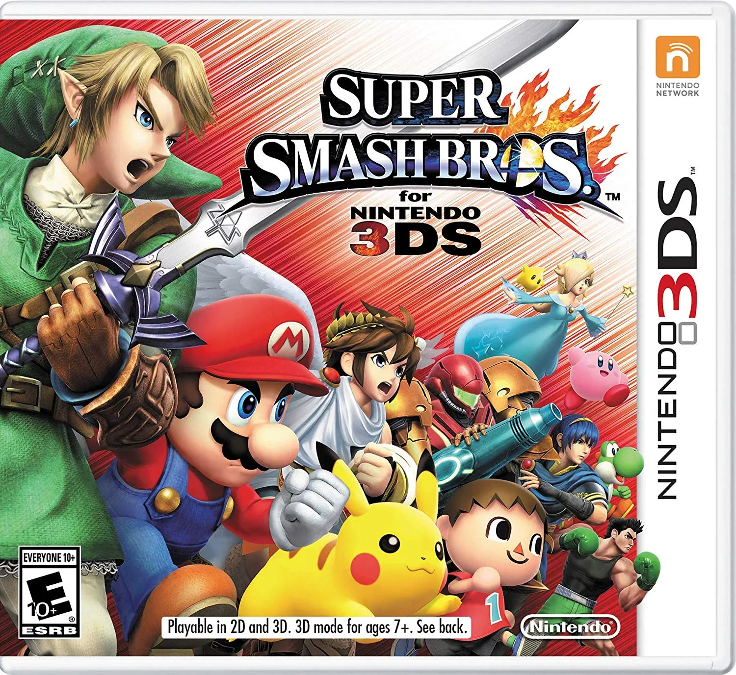 Portada americana de Smash 4 para 3DS