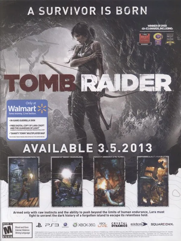 Anuncio de Walmart de Tomb Raider