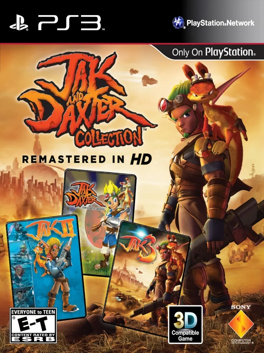 Portada de la trilogía remasterizada que incluye Jak II