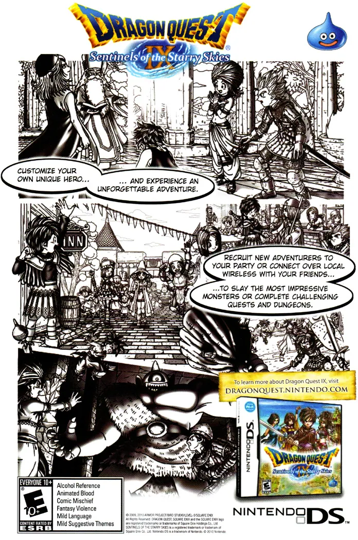 Anuncio de revista gringa del intro del juego