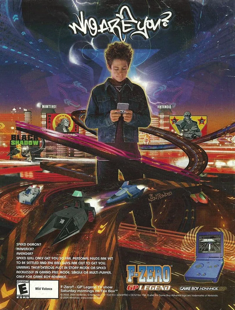 Anuncio de revista gringa de F-Zero: GP Legend