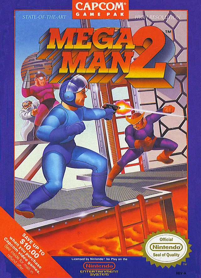 Portada americana de Mega Man 2