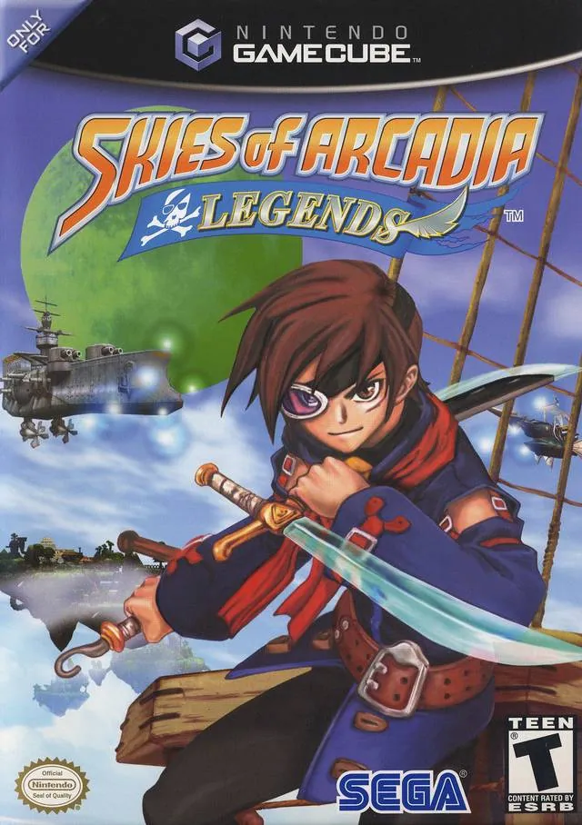 Portada americana de Skies of Arcadia: Legends