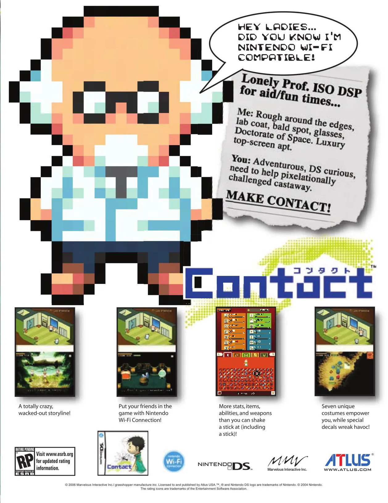 Anuncio de revista gringa de Contact