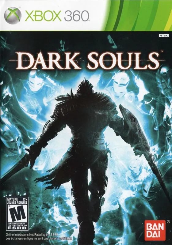 Portada americana de Dark Souls para XBox 360