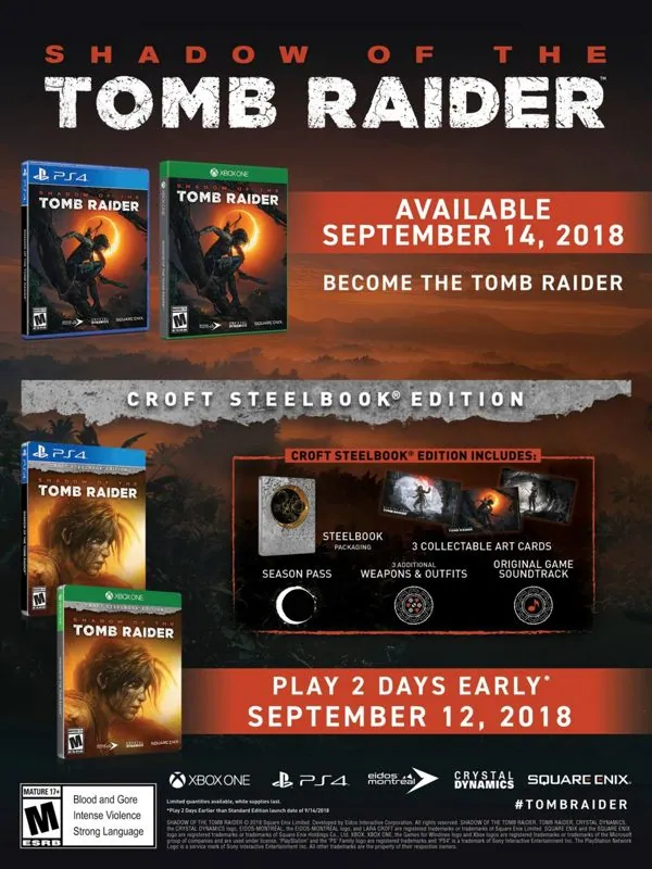 Anuncio gringo de Shadow of the Tomb Raider