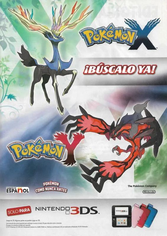 Anuncio de Pokémon XY en Club Nintendo