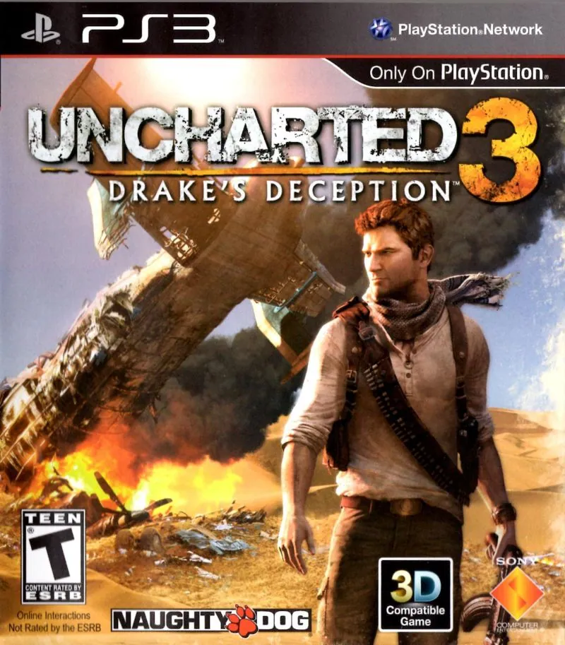 Portada de Uncharted 3: Drake's Deception para PS3