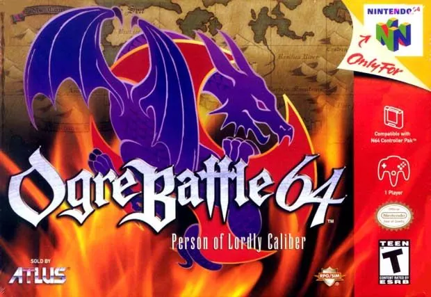 Portada americana de Ogre Battle 64
