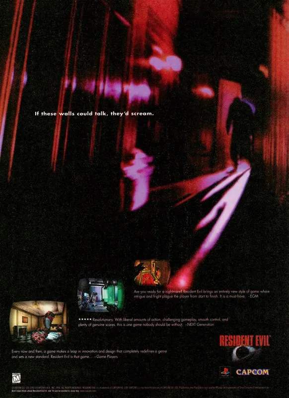 Anuncio de revista gringa de Resident Evil