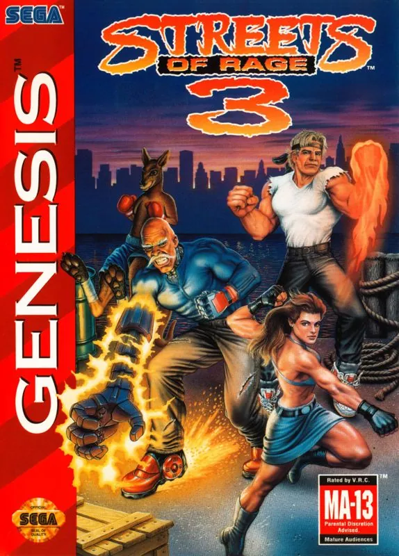 Portada americana de Streets of Rage 3
