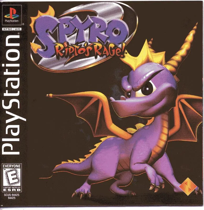 Portada ämericana de Spyro 2: Ripto’s Rage