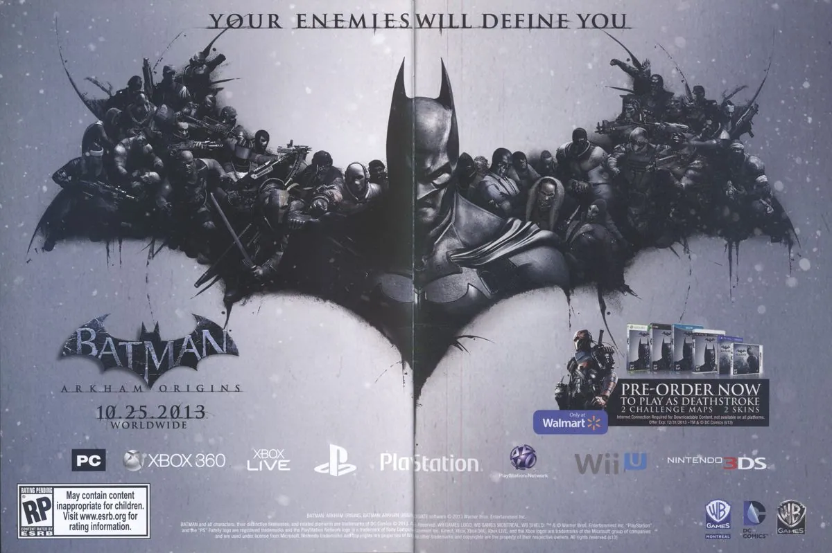 Anuncio de Walmart de Batman Arkham Origins
