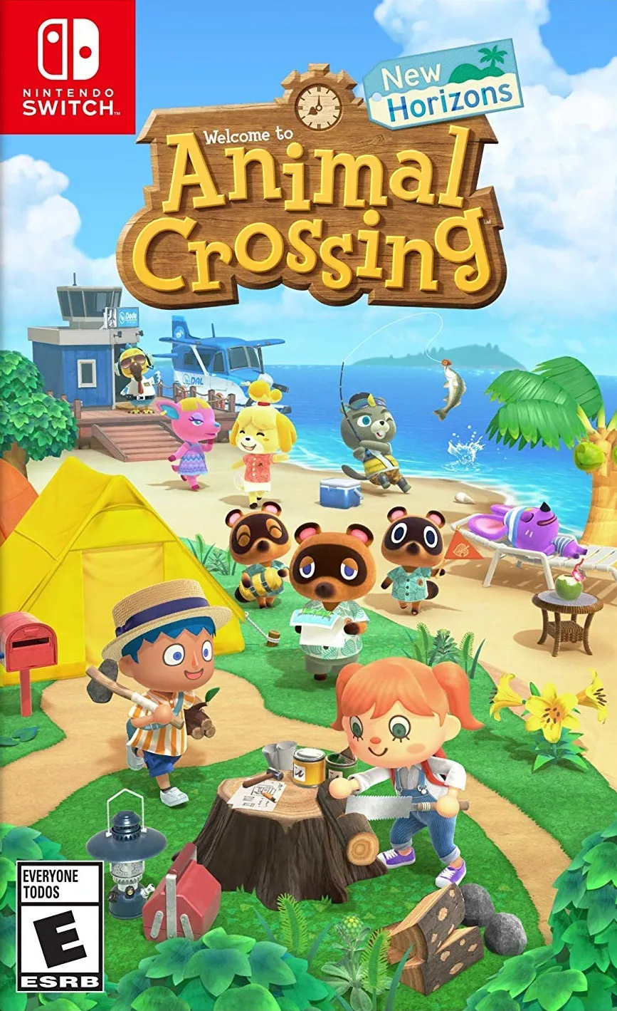 Portada americana de Animal Crossing: New Horizons