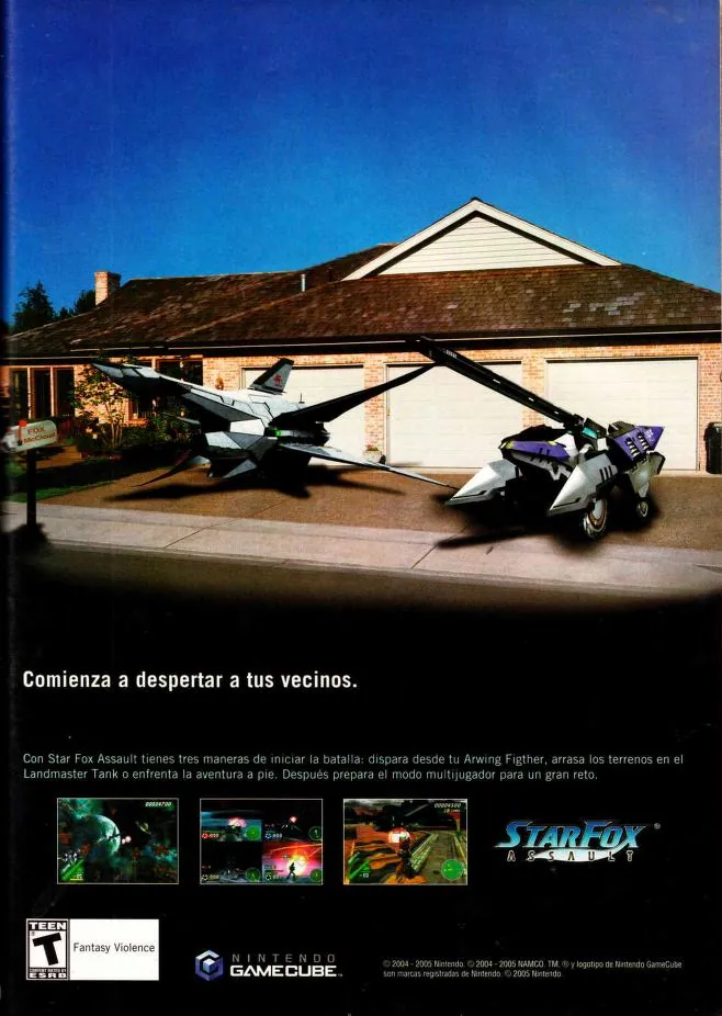 Anuncio de la revista Club Nintendo de Star Fox: Assault