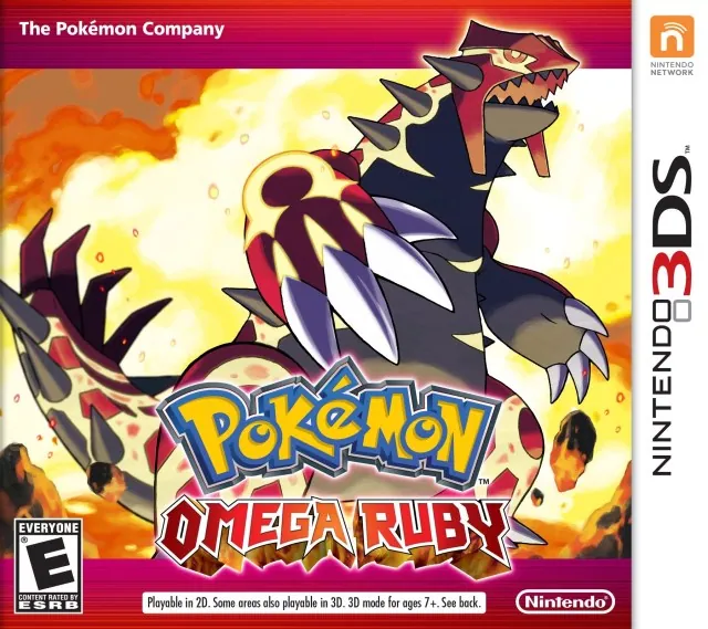 Portada americana de Pokémon Omega Ruby