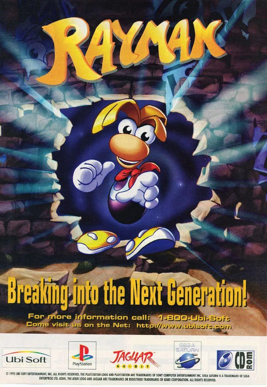 Anuncio de revista del 1er Rayman