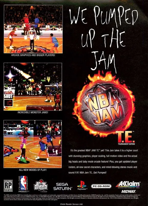 Anuncio para sistemas de V generación de NBA Jam: Tournament Edition