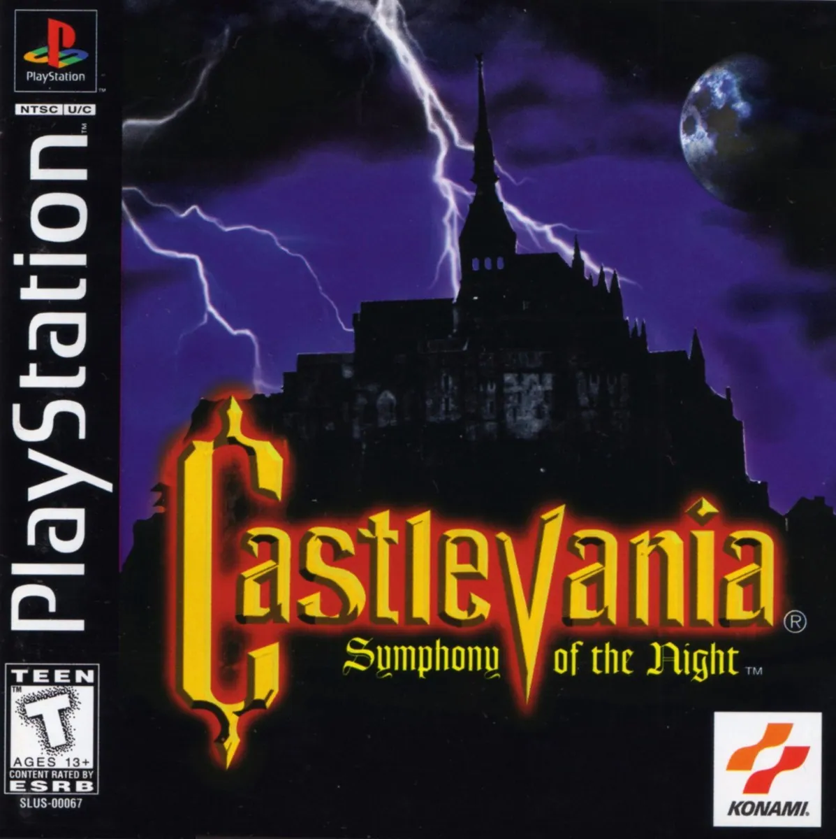 Portada americana de Castlevania Symphony of the Night