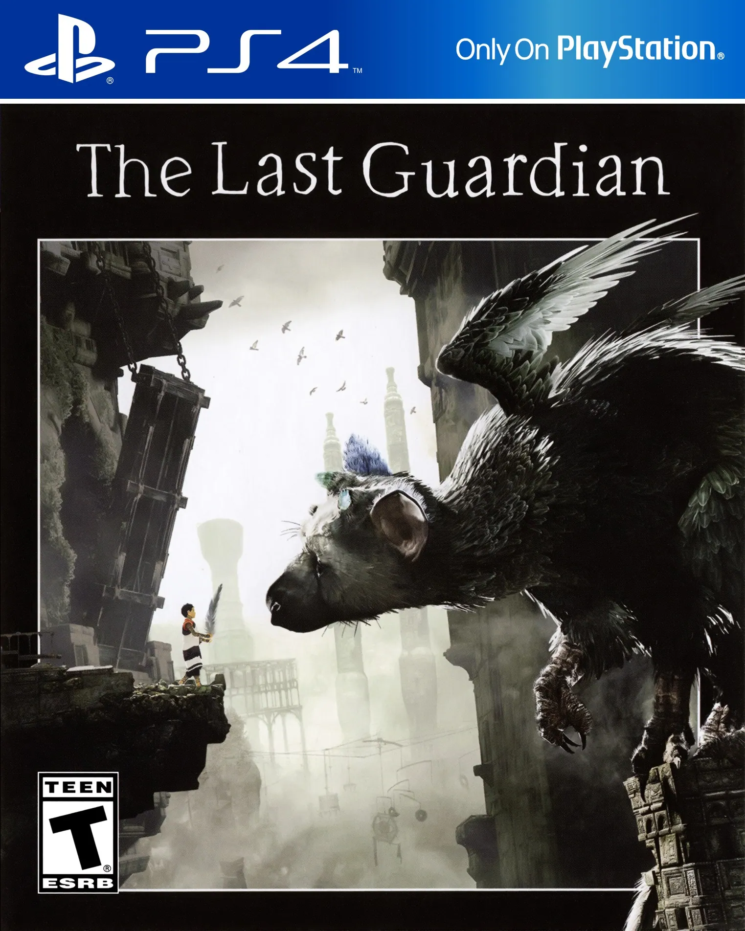 Portada americana de The Last Guardian