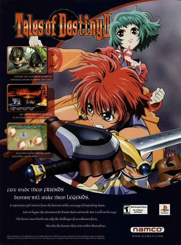 Anuncio de revista gringa de Tales of Eternia