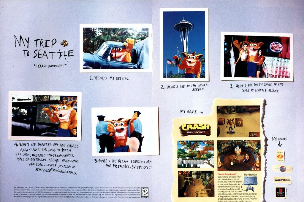 Anuncio de Crash en revista gringa
