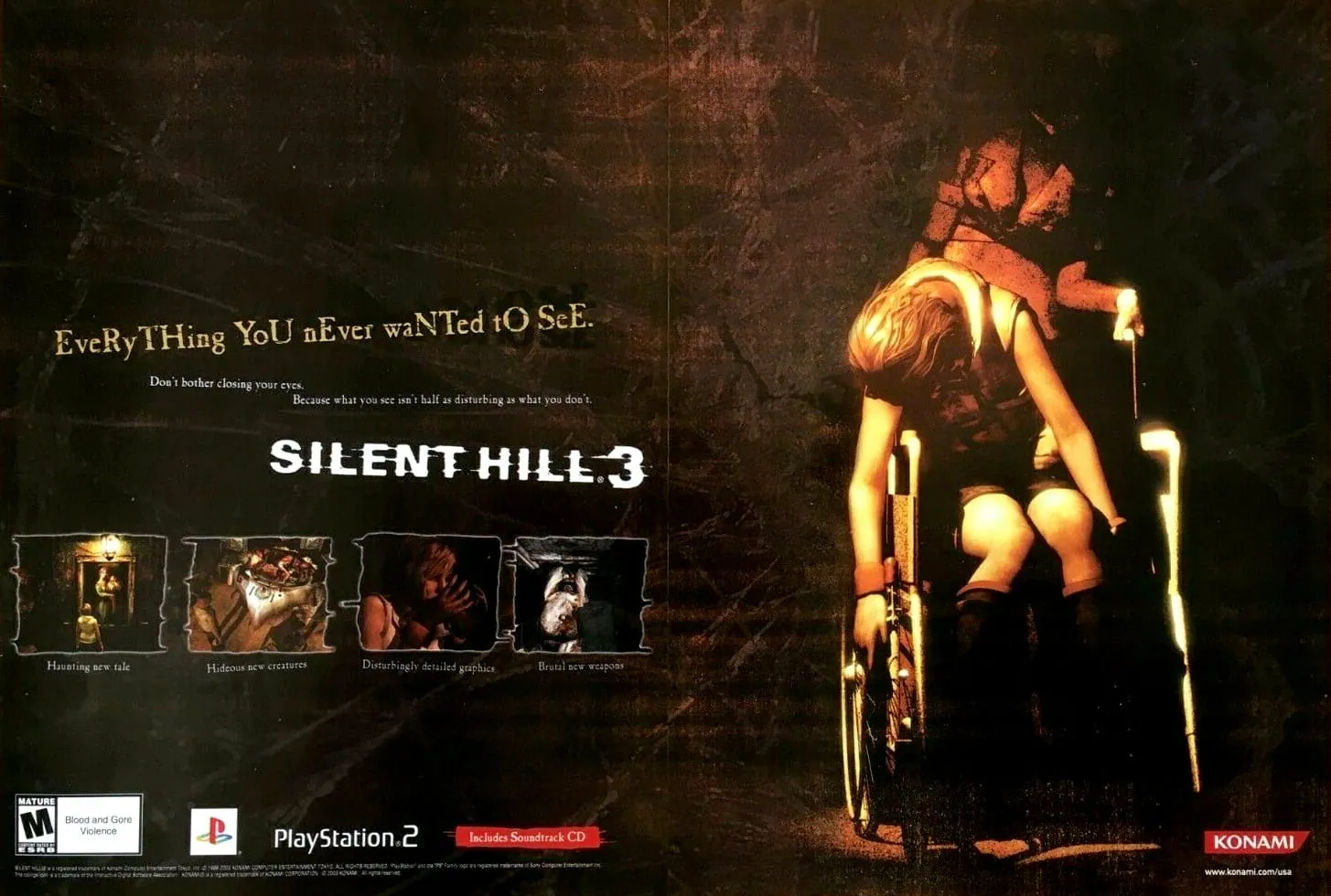 Anuncio de revista gringa de Silent Hill 3