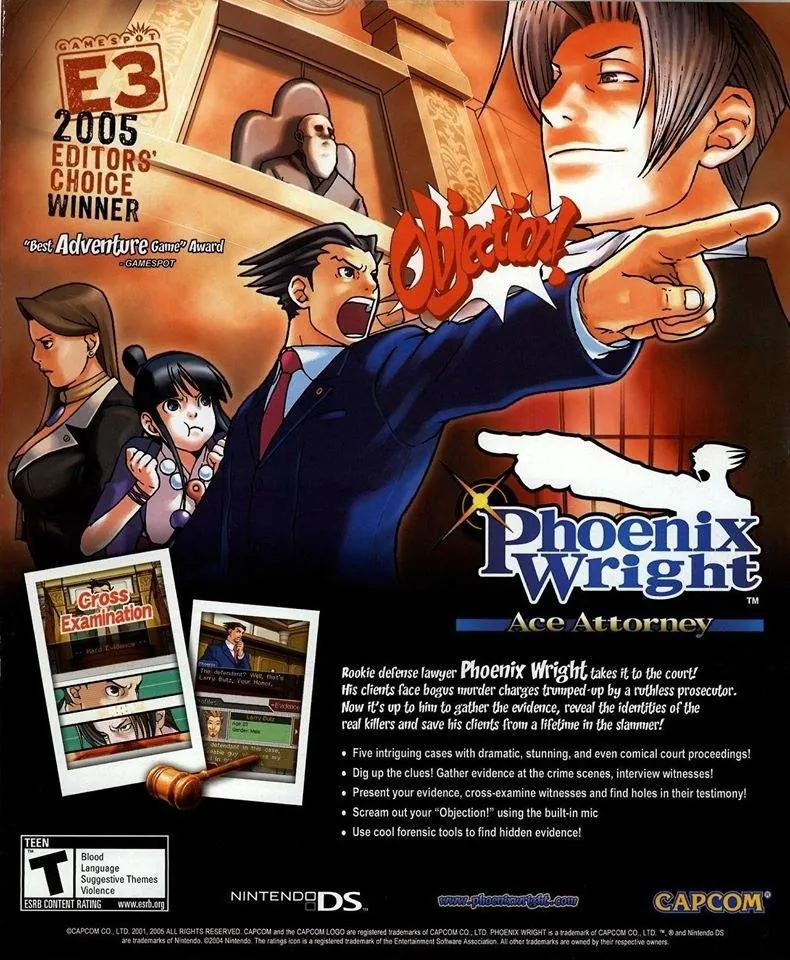 Anuncio gringo de Phoenix Wright Ace Attorney