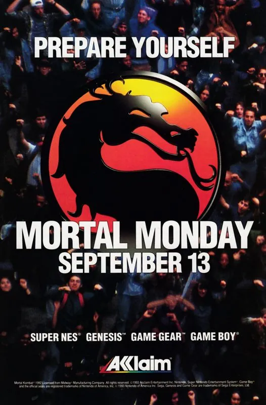 Otro anuncio de revista de Mortal Kombat
